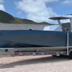 Slim Marine custom boat trailer