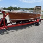 Antique boat trailer
