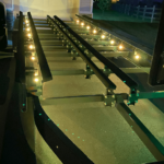 boat trailer with custom lighting