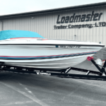 Powerboat and trailer