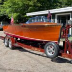 1940 20' Garwood and custom boat trailer
