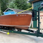 1950 Hackercraft 26 Triple Cockpit and custom boat trailer