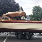 1967 Lyman 26 Cruisette HT and custom boat trailer