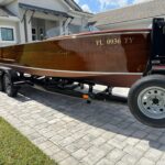 1948 antique boat with Loadmaster trailer